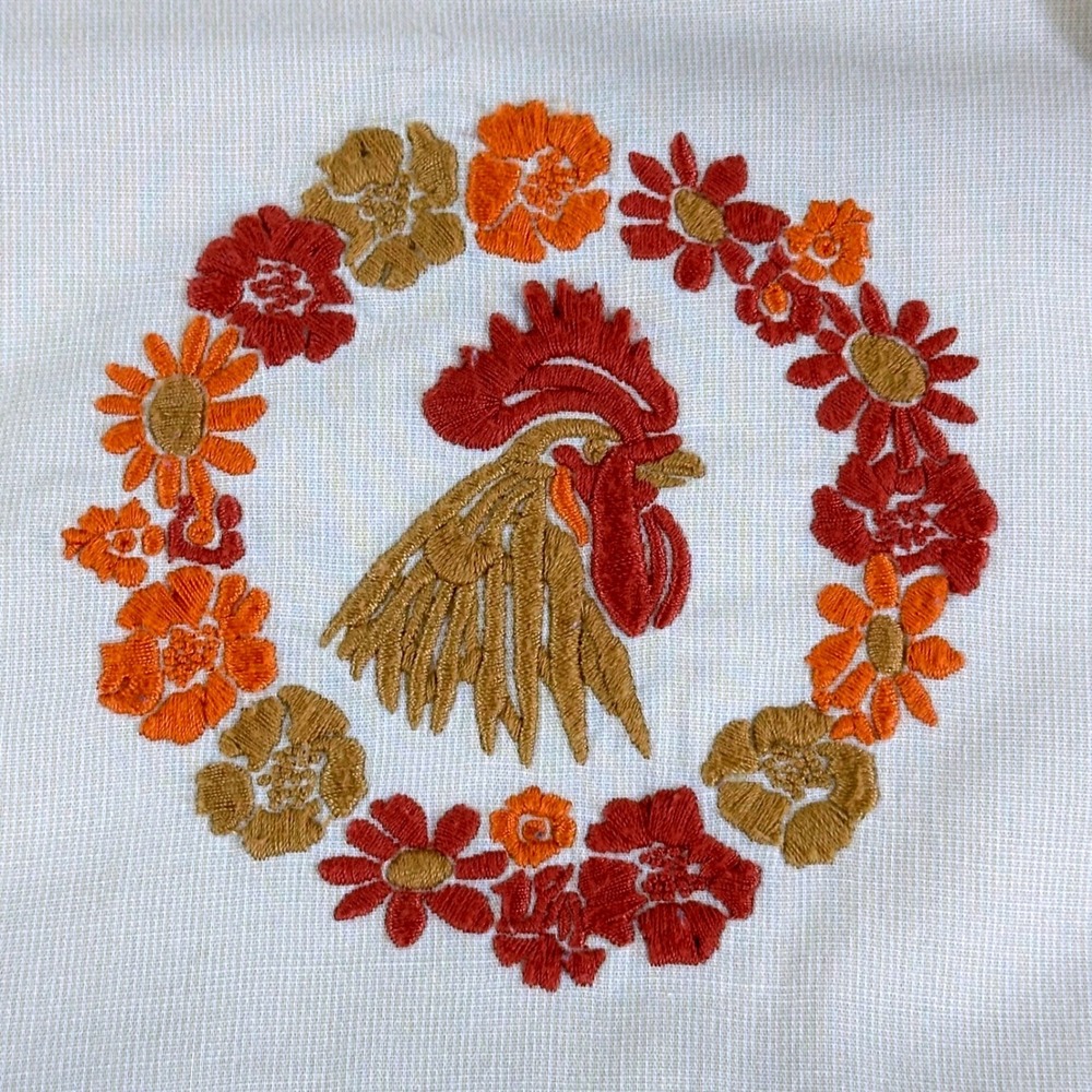 Howler Brothers Gaucho Snapshirt Mens L Tan Rooster Embroidered Western Snap - Picture 8 of 16